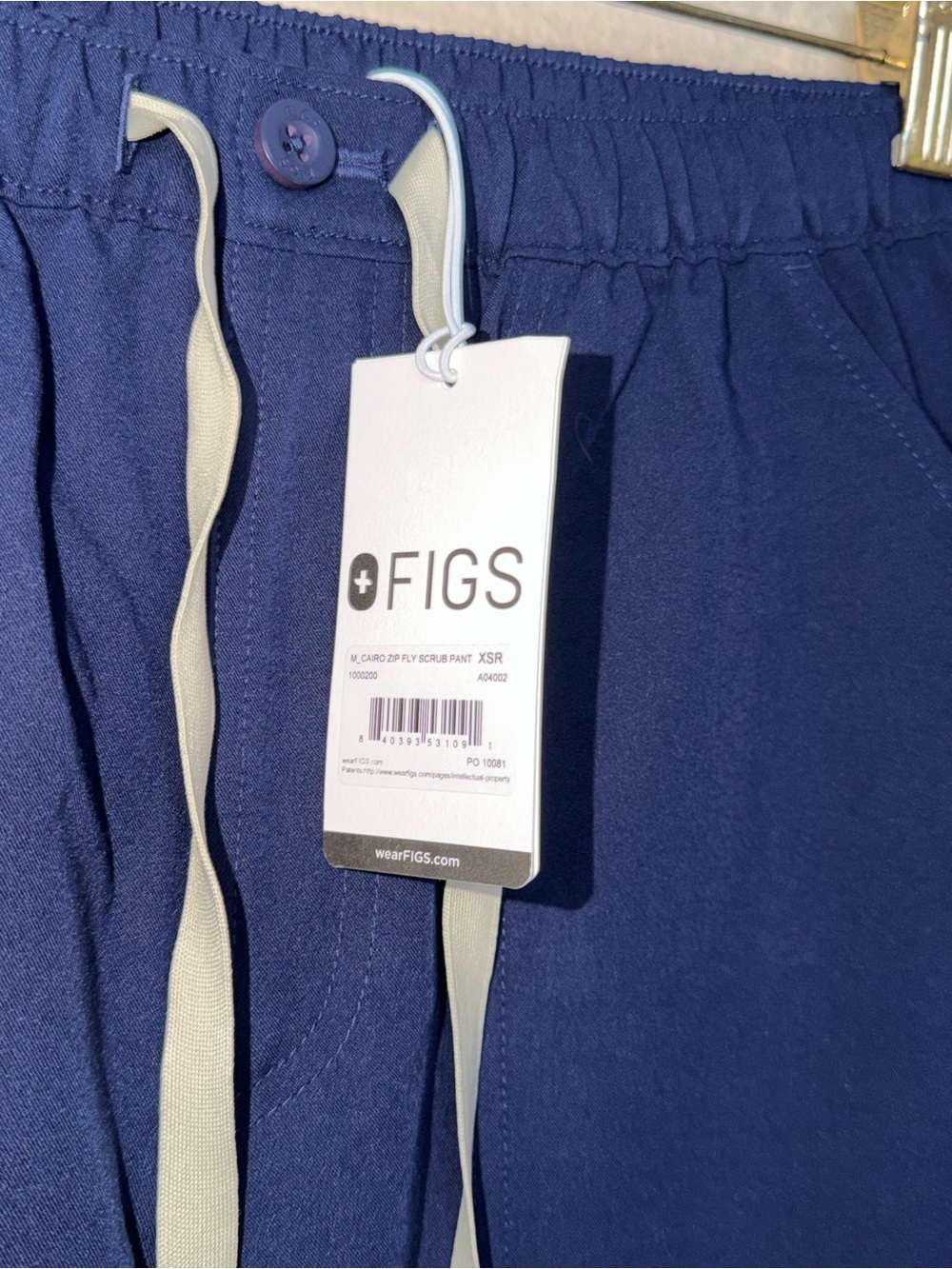 Figs Men's Navy Cairo Straight-Leg Scrub Pant XS - Picture 4 of 9